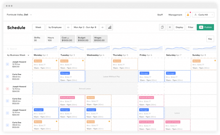 Fully-Integrated Single-Click Rostering Software Australia Roubler