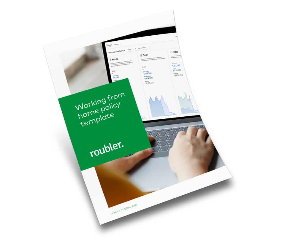 Working From Home Policy Template Roubler Australia Resources