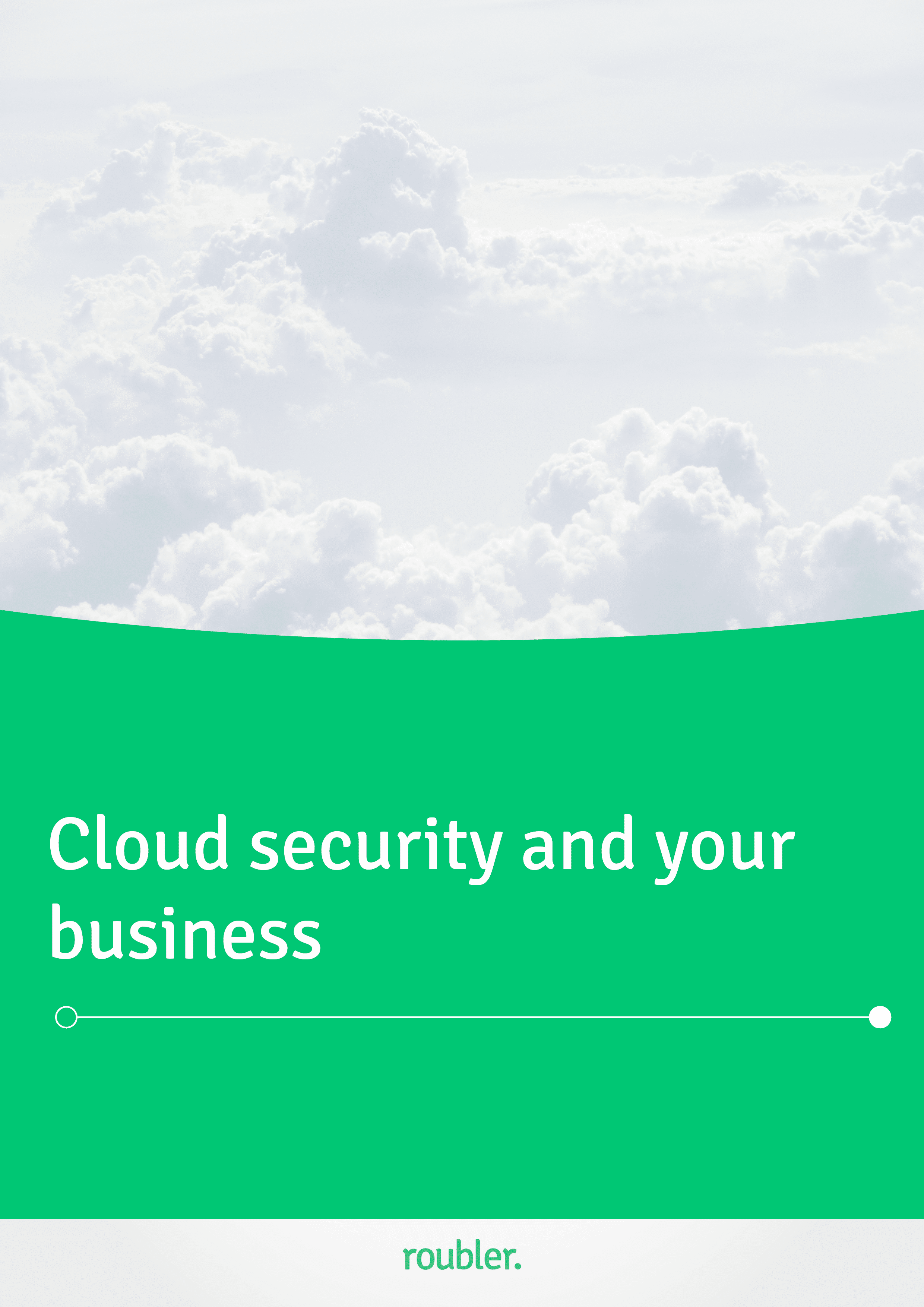 Cloud security and your business- cover page