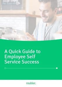 Cover of the Quick Guide to Employee Self Service Success' guide