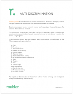 Anti-Discrimination