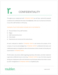 Confidentiality