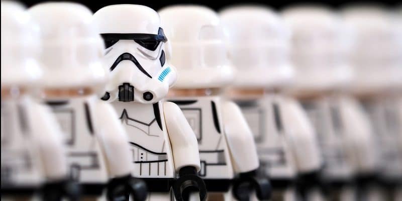 Lego stormtrooper employees