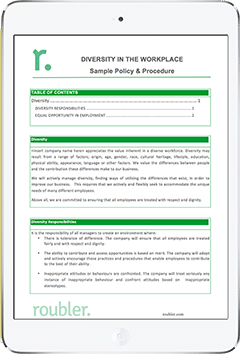 Diversity in the Workplace Template