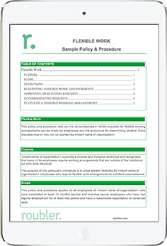 Flexible Work Policy & Procedure