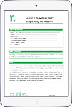 Workplace IT policy Template